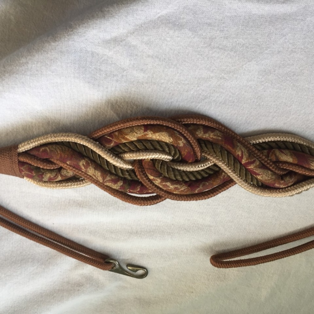 Earthtones Braided Fabric Belt